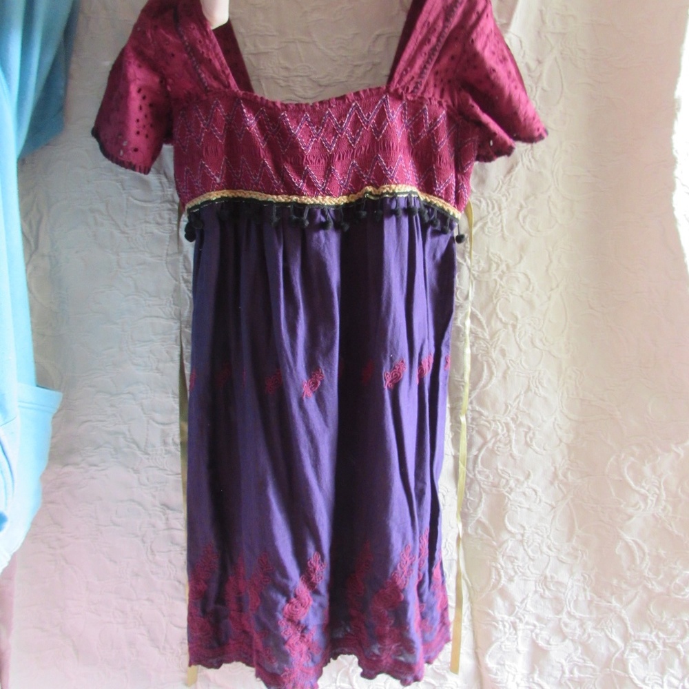 Free People Embroidered Sequin Dress